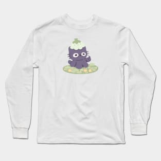 Thumbs Up but Dying on the Inside Cat Long Sleeve T-Shirt